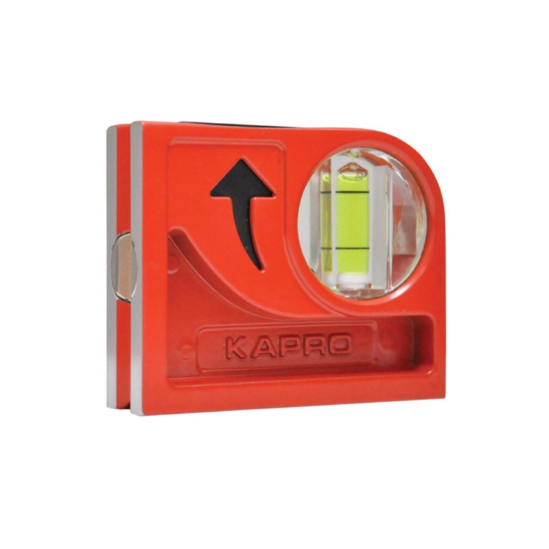 Kapro - 846 Cyclops Cast Pocket Level - Magnetic - with Plumb Site View Vial - Features V-Groove, Hand Calibrated Vials, Finely Milled Surface - VPA Certified - Aluminum - Image 1